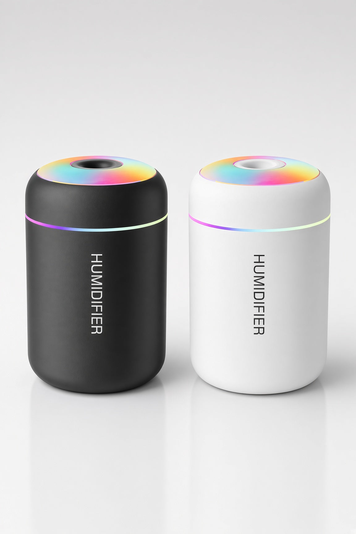 Mini Humidificador LED Portátil – Luz RGB | Casa, Oficina y Coche