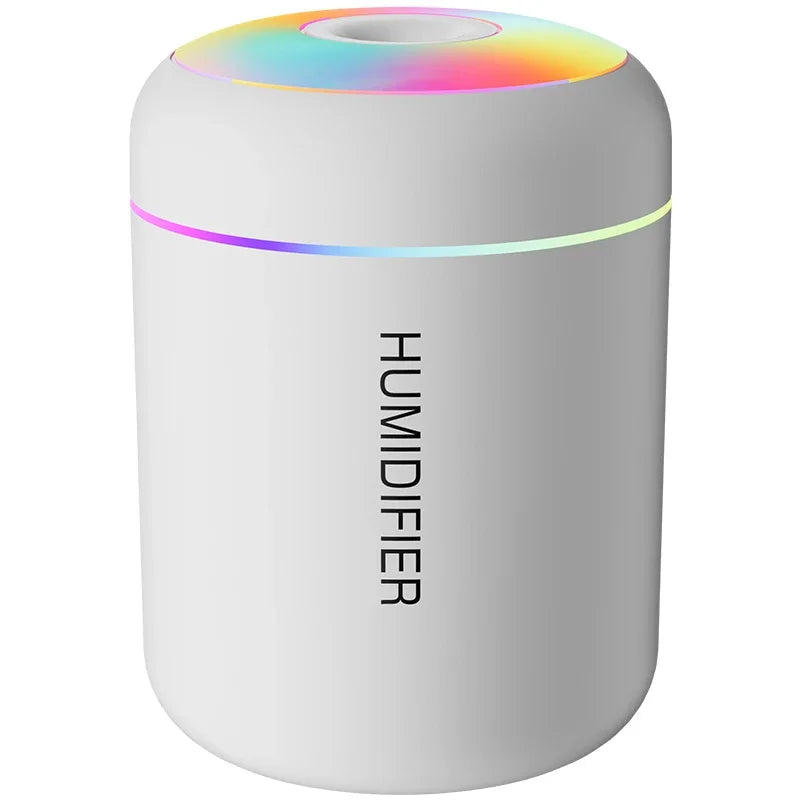 Mini Humidificador LED Portátil – Luz RGB | Casa, Oficina y Coche